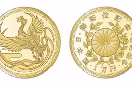 Đồng xu mừng tân Nhật hoàng