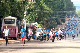 Mang Yang:Tổ chức giải Việt dã vì sức khỏe công nhân viên chức-lao động