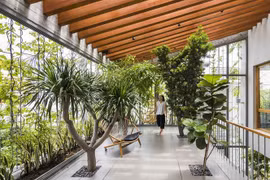 Trốn nóng trong "Ngôi nhà dạo bước giữa công viên..."