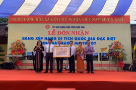 Đón nhận Bằng xếp hạng DTQG đặc biệt Nhà đày Buôn Ma Thuột