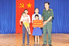 Chi nhánh Công ty 75: Hỗ trợ hơn 120triệu đồng cho 3 cháu mồ côi