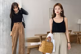 Phối đồ công sở với các kiểu quần suông hợp mốt