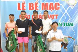 Giải Quần vợt tỉnh Kon Tum mở rộng: Gia Lai giành 8 giải thưởng