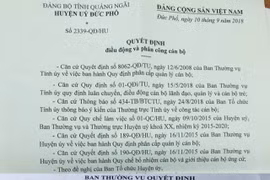 Quảng Ngãi: Trải lòng của nguyên PCT huyện về lý do gửi đơn từ chức