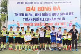 Giải bóng đá thiếu niên-nhi đồng học sinh hè: Sân chơi hấp dẫn