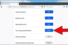 Firefox cung cấp xác thực hai yếu tố để bảo vệ mật khẩu