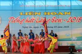 600 nghệ sĩ tham gia biểu diễn khai mạc Lễ hội Làng Sen 2018