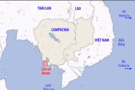 Bất thường ở căn cứ hải quân Campuchia phía nam Biển Đông
