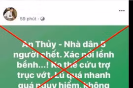 Hai người bị xử phạt vì đăng tin sai sự thật về lũ lụt trên mạng xã hội