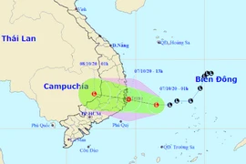 Chiều nay 7-10, áp thấp vào vùng biển Phú Yên - Khánh Hòa, gió giật cấp 8