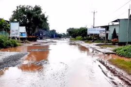 "Hố voi" ngay trước trường học