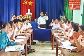 Nhiều giải pháp thiết thực nâng cao chất lượng sinh hoạt chi bộ
