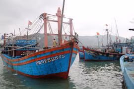 Bị chìm trên đường tránh bão, 26 thuyền viên của 2 tàu cá Bình Định mất tích