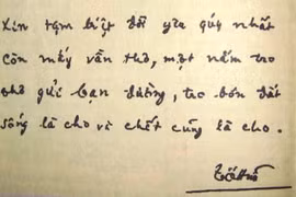 Tố Hữu "Sống là cho. Chết cũng là cho"