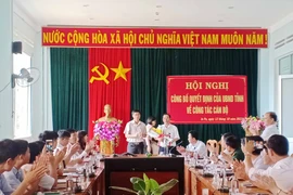 Ia Pa: Công bố quyết định của UBND tỉnh về công tác cán bộ