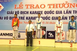 Gia Lai giành 4 huy chương vàng tại Giải Vô địch trẻ Karate quốc gia