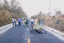 Kông Chro: 2 xe máy va chạm, 4 người thương vong