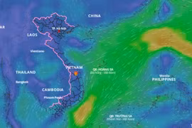 Xuất hiện vùng áp thấp trên Biển Đông gây thời tiết nguy hiểm