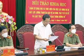 Bộ Công an tổ chức hội thảo trực tuyến về luận cứ khoa học và thực tiễn xây dựng 2 dự án Luật