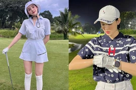 Thời trang đánh golf không trùng lặp của Hiền Hồ