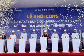 Khởi công xây dựng cầu Rạch Miễu 2