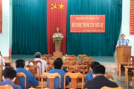 Đak Pơ tổ chức hội nghị thông tin thời sự