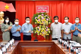 Tổng Biên tập Báo Nhân Dân Lê Quốc Minh thăm và làm việc tại Gia Lai