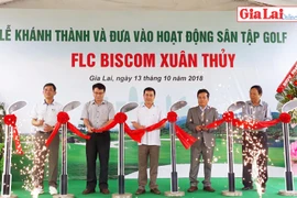 Khai trương Sân tập Golf FLC Biscom Xuân Thủy