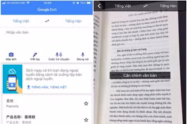 Google dịch cập nhật tiếng Việt vào tính năng dịch qua camera
