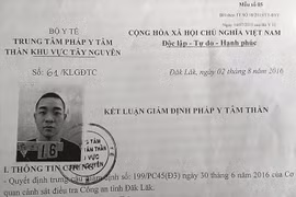 2 lần giết người đều được kết luận tâm thần,vẫn thi đỗ bằng lái xe