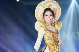 Áo dài của Phương Nga vào top 10 trang phục truyền thống Miss Grand