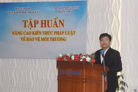 Tập huấn nâng cao kiến thức pháp luật về bảo vệ môi trường