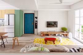 Căn hộ mang phong cách hiện đại đầy màu sắc