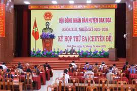 Hội đồng nhân dân huyện Đak Đoa tổ chức kỳ họp thứ ba