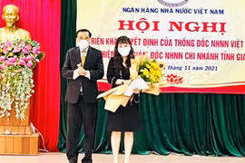 Bà Nguyễn Thị Kim Ngân giữ chức Phó Giám đốc Ngân hàng Nhà nước-Chi nhánh tỉnh Gia Lai