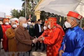 Tổng Bí thư Nguyễn Phú Trọng dự Ngày hội Đại đoàn kết toàn dân tộc