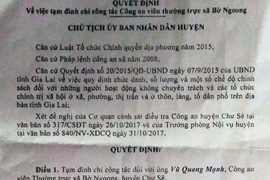 Chư Sê: Tạm đình chỉ công tác Công an viên xã Bờ Ngoong