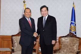 Phó Thủ tướng Trương Hòa Bình hội kiến Thủ tướng Hàn Quốc