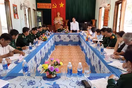 Kiểm tra công tác dân vận tại Đồn Biên phòng 725