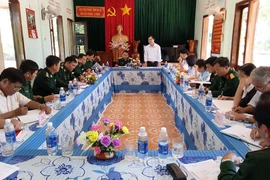 Kiểm tra công tác dân vận tại Đồn Biên phòng 725