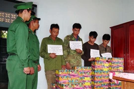 Bắt 4 đối tượng vận chuyển pháo nổ qua biên giới
