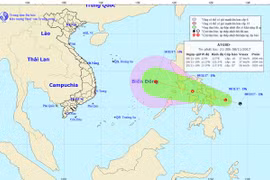 Bão Haikui sẽ đi vào Biển Đông, vùng tâm bão gió giật cấp 12