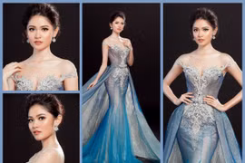 Thùy Dung khoe váy lộng lẫy, lọt top 3 bình chọn của Missosology
