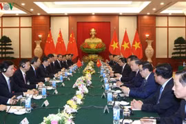 Tổng Bí thư Nguyễn Phú Trọng hội đàm với Tổng Bí thư Tập Cận Bình