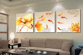 Những điều cần lưu ý trong phong thủy tranh treo phòng khách