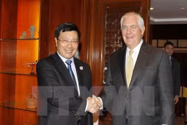 Phó Thủ tướng, Bộ trưởng Phạm Bình Minh gặp Ngoại trưởng Hoa Kỳ