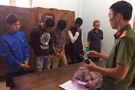 Tóm gọn ổ nghiện đang phê ma túy trong phòng trọ