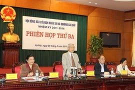 Phiên họp thứ 3 Hội đồng bầu cử đại biểu Quốc hội