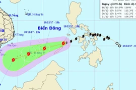 Vào Biển Đông, Kai-tak trở thành cơn bão số 15