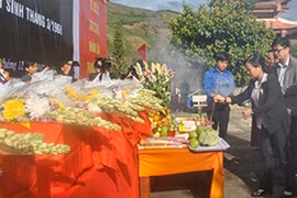 Tổ chức lễ viếng, truy điệu và an táng 15 hài cốt liệt sĩ